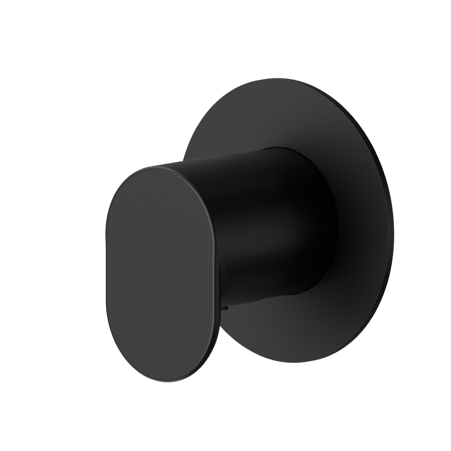 Stop valve. Ø70. External part - finish Matt Black