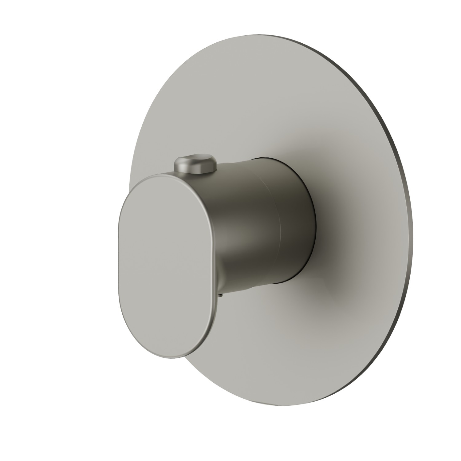 Thermostatic concealed mixer, to combine with a stop valve. External part - finish Titanium Satin