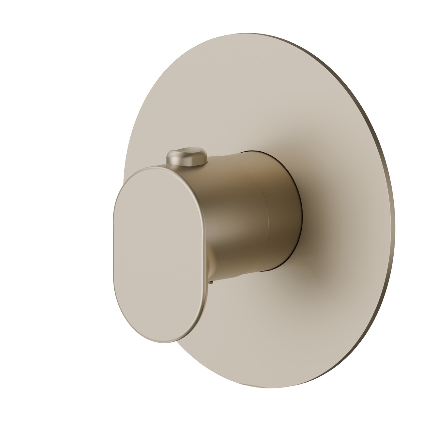 Thermostatic concealed mixer, to combine with a stop valve. External part - finish Gold Satin