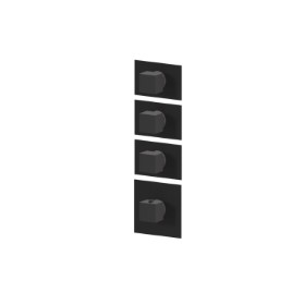 3 ways out concealed thermostatic multifunction selectors. 3/4” connections. External part - finish Matt Black