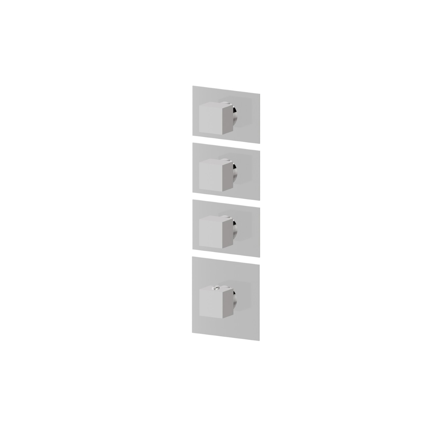 3 ways out concealed thermostatic multifunction selectors. 3/4” connections. External part - finish Chrome
