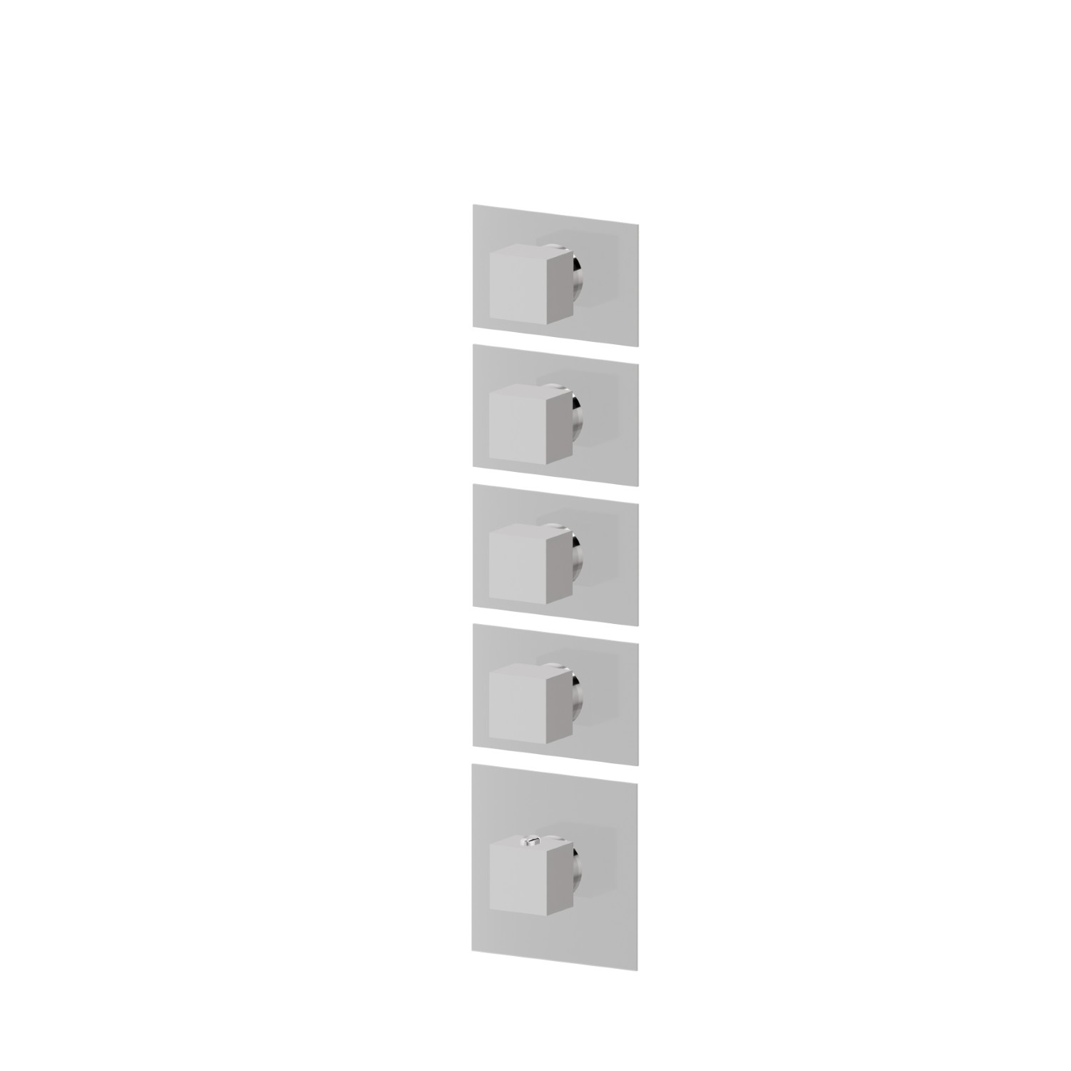 4 ways out concealed thermostatic multifunction selectors. 3/4” connections. External part - finish Chrome