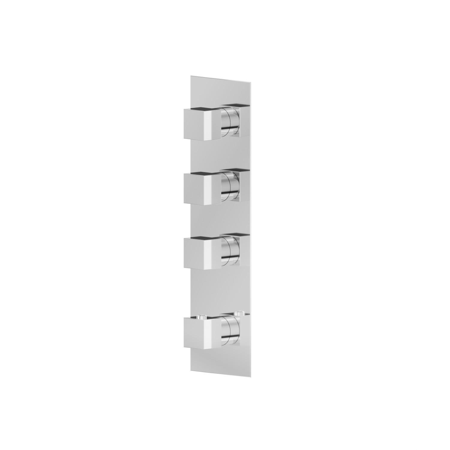 3 ways out concealed thermostatic multifunction selectors. 3/4” connections. External part - finish Chrome