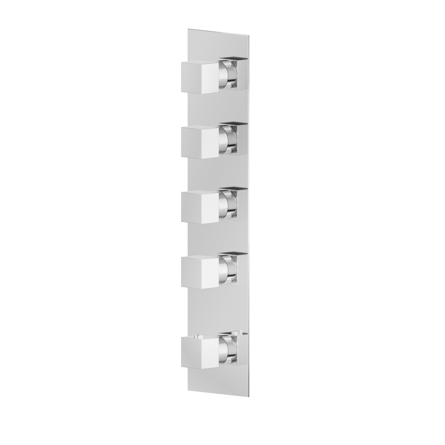 4 ways out concealed thermostatic multifunction selectors. 3/4” connections. External part - finish Chrome
