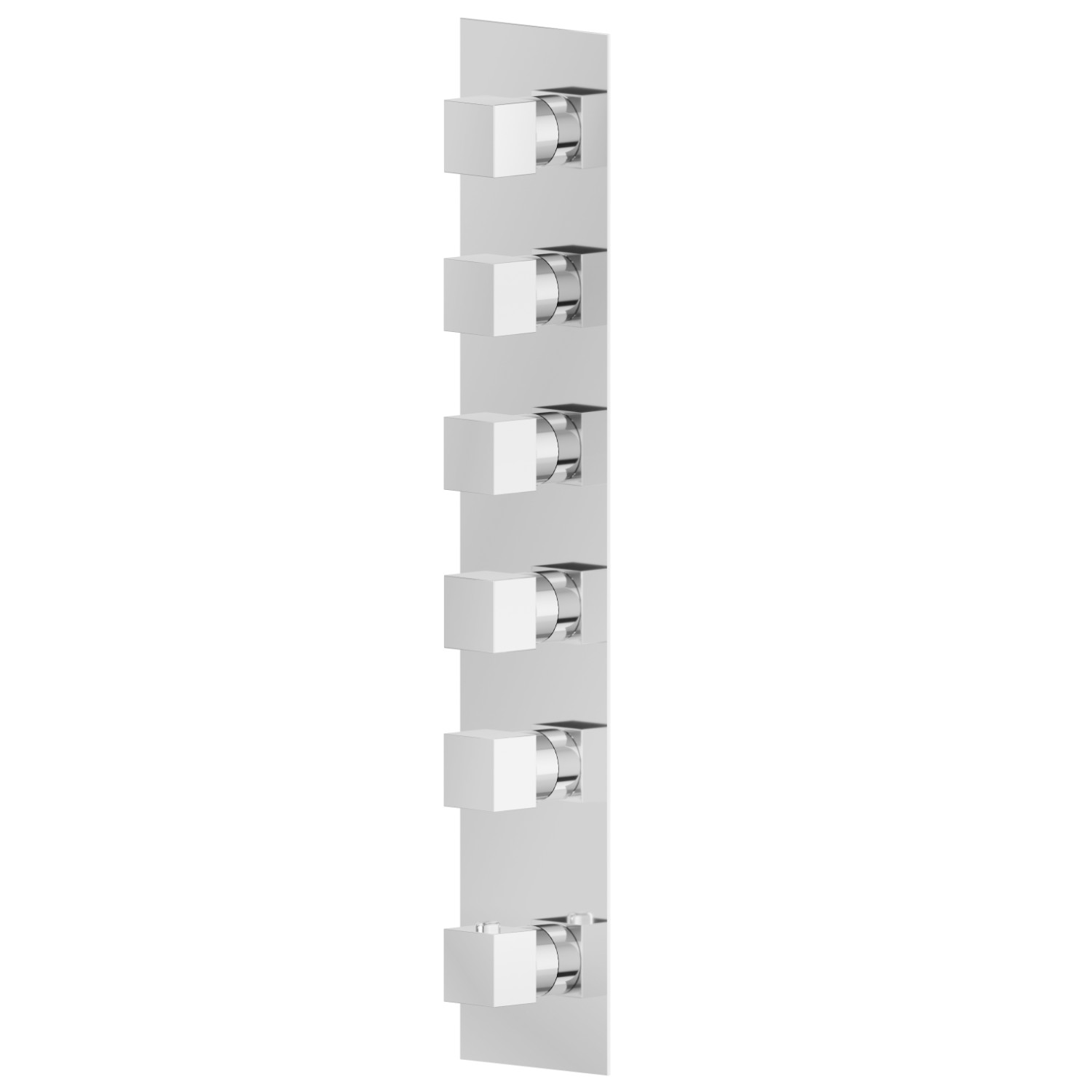 5 ways out concealed thermostatic multifunction selectors. 3/4” connections.External part - finish Chrome