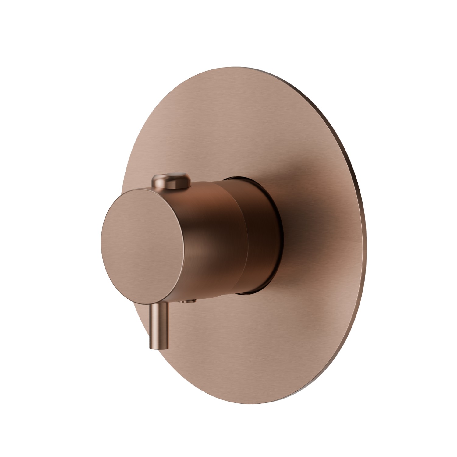 Thermostatic concealed mixer, to combine with a stop valve - finish PVD Brushed Copper Bronze