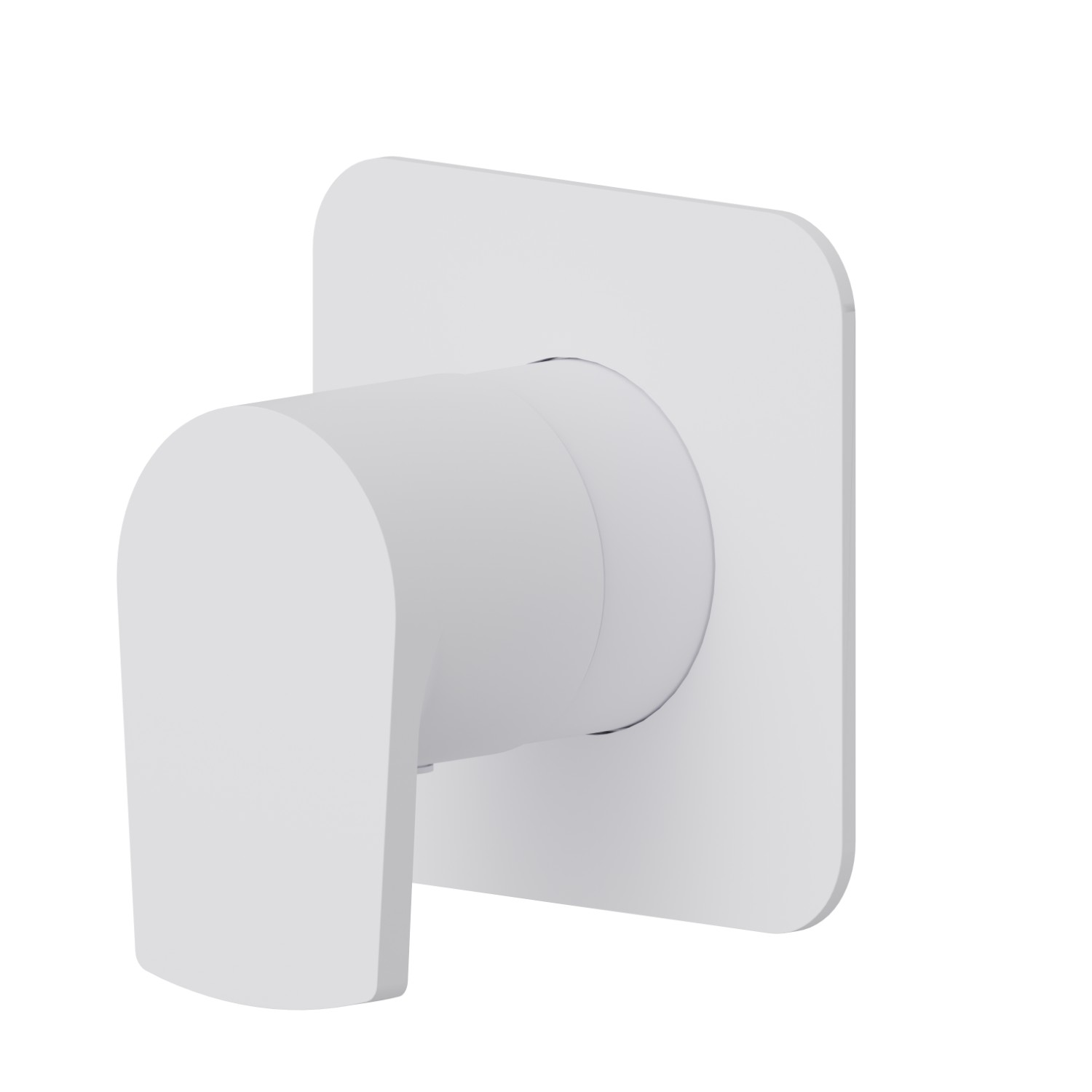 Stop valve. Ø75. External part - finish Matt White