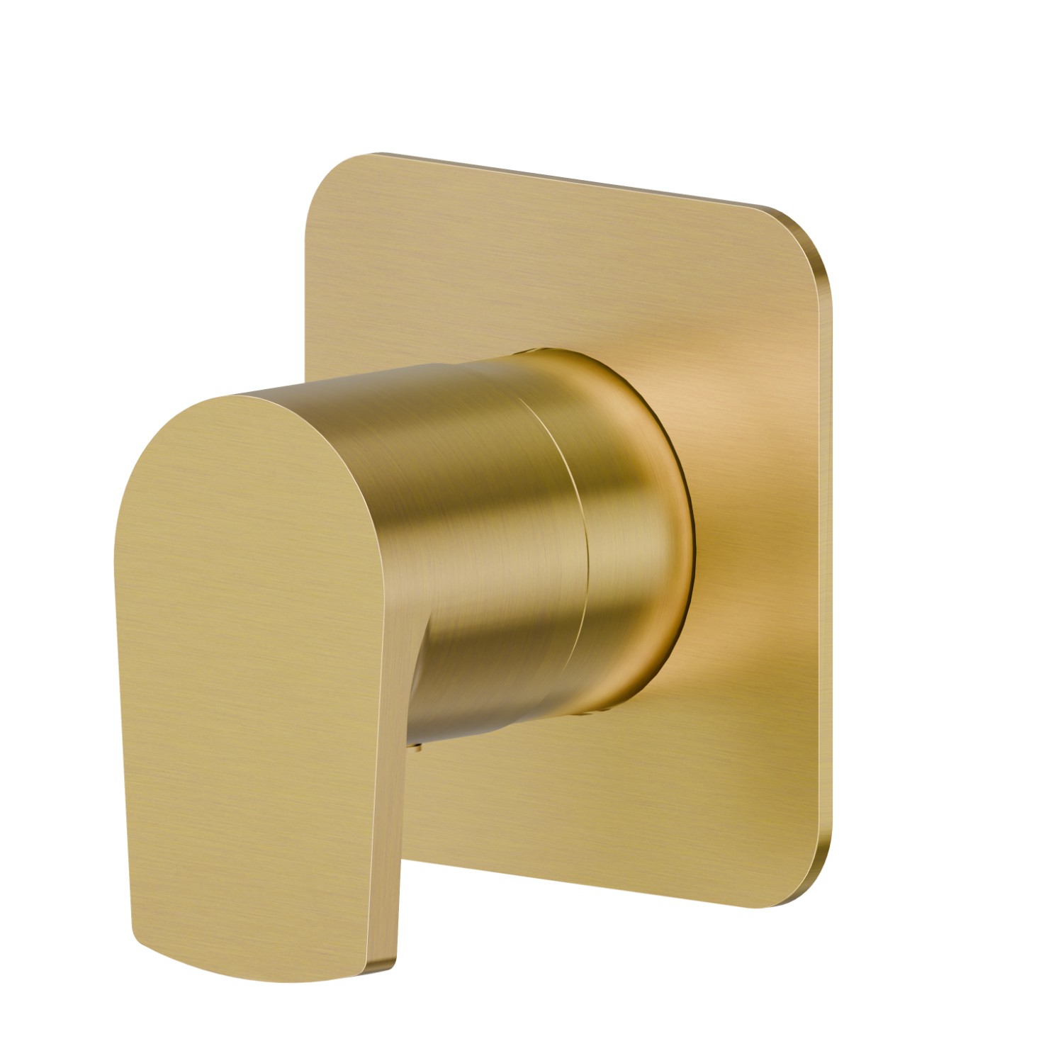 Stop valve. Ø75. External part - finish PVD Brushed Gold