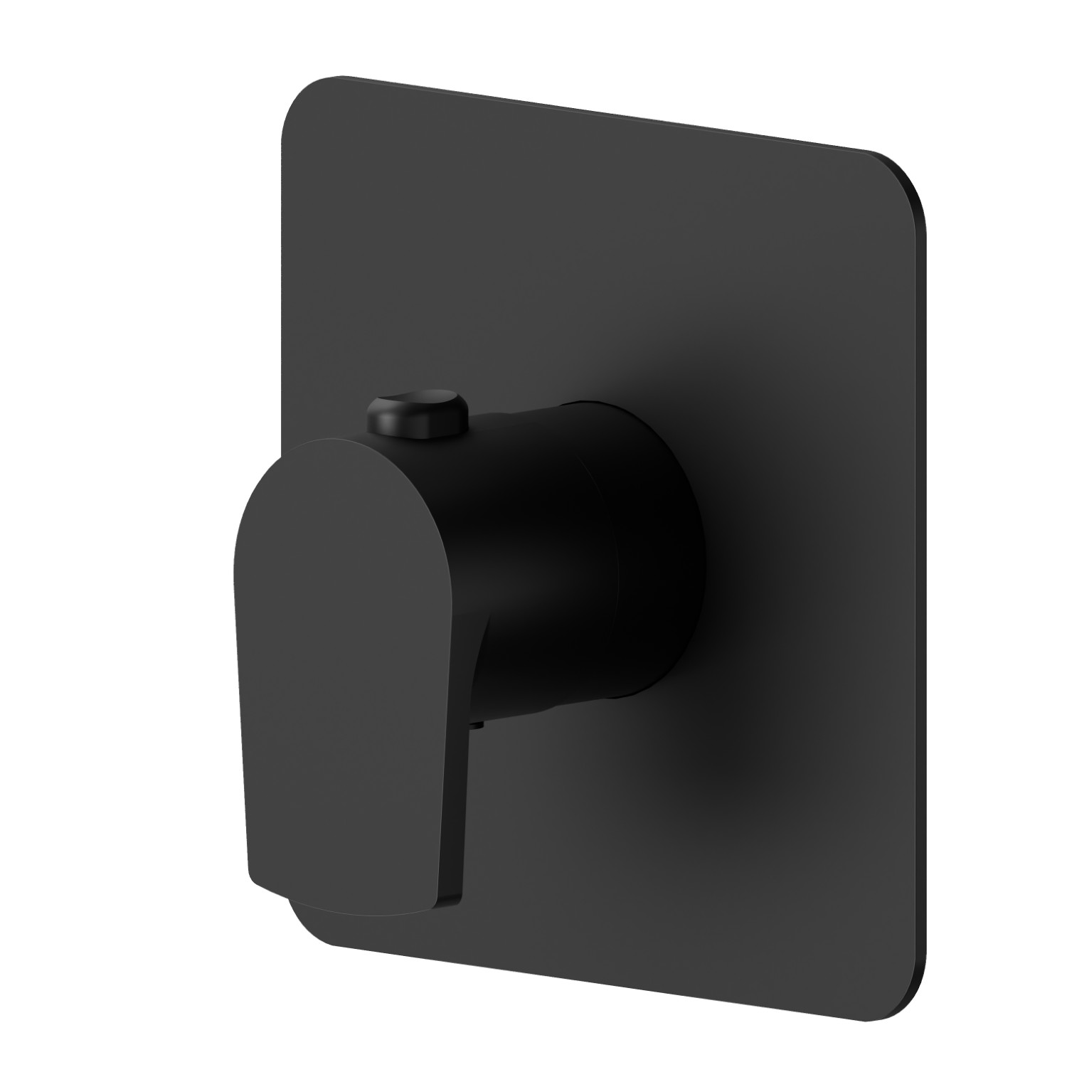 Thermostatischer einbaumischer, kombinierbar mit absperrventil - oberfläche  Schwarz matt