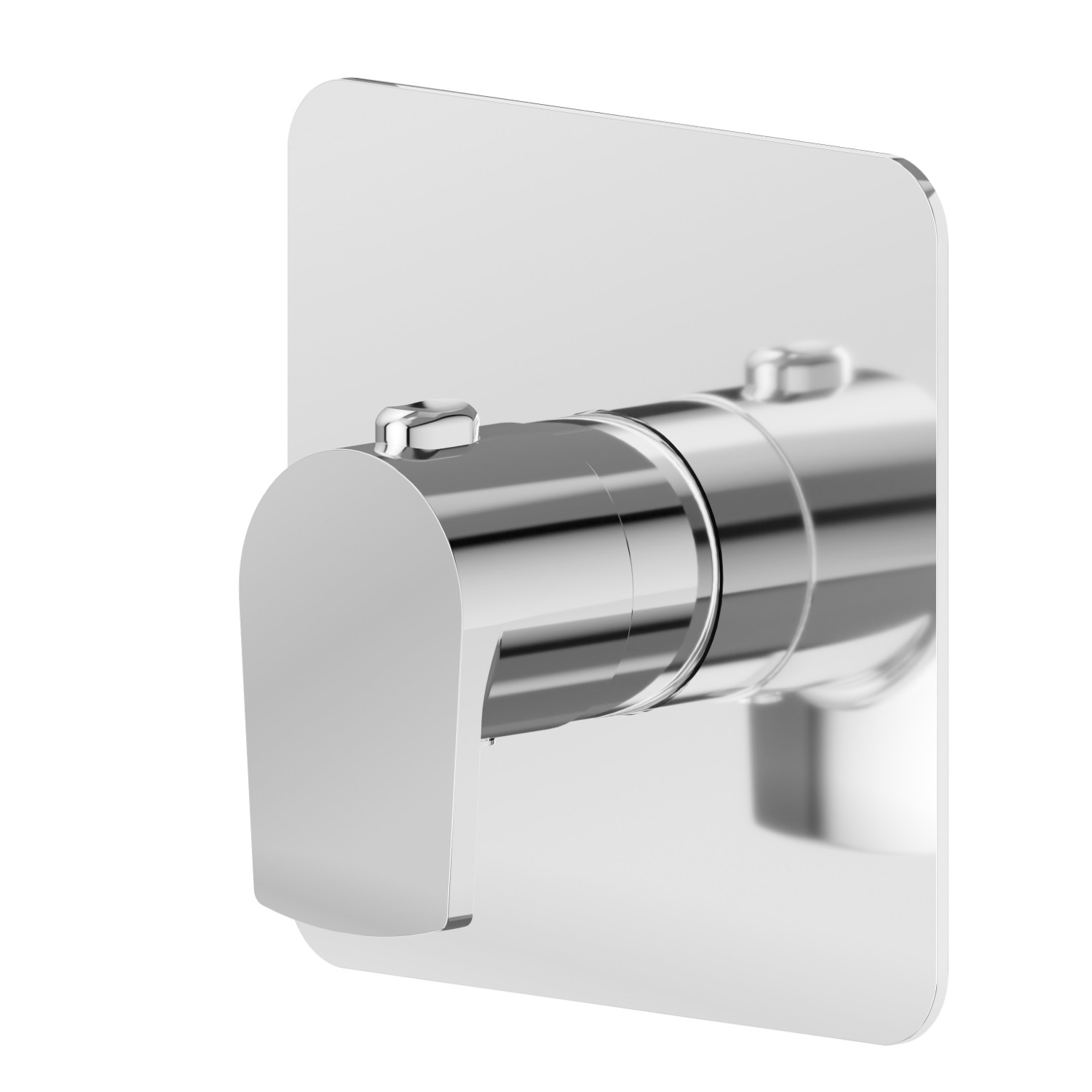Thermostatic concealed mixer, to combine with a stop valve - finish Chrome