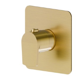 Thermostatic concealed mixer, to combine with a stop valve - finish PVD Brushed Gold