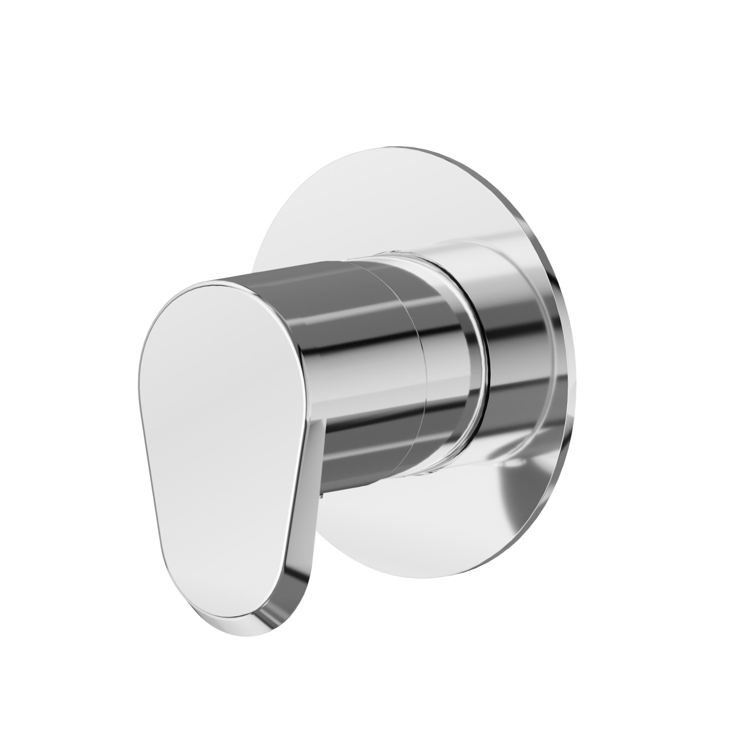 Stop valve. Ø70 - finish Chrome