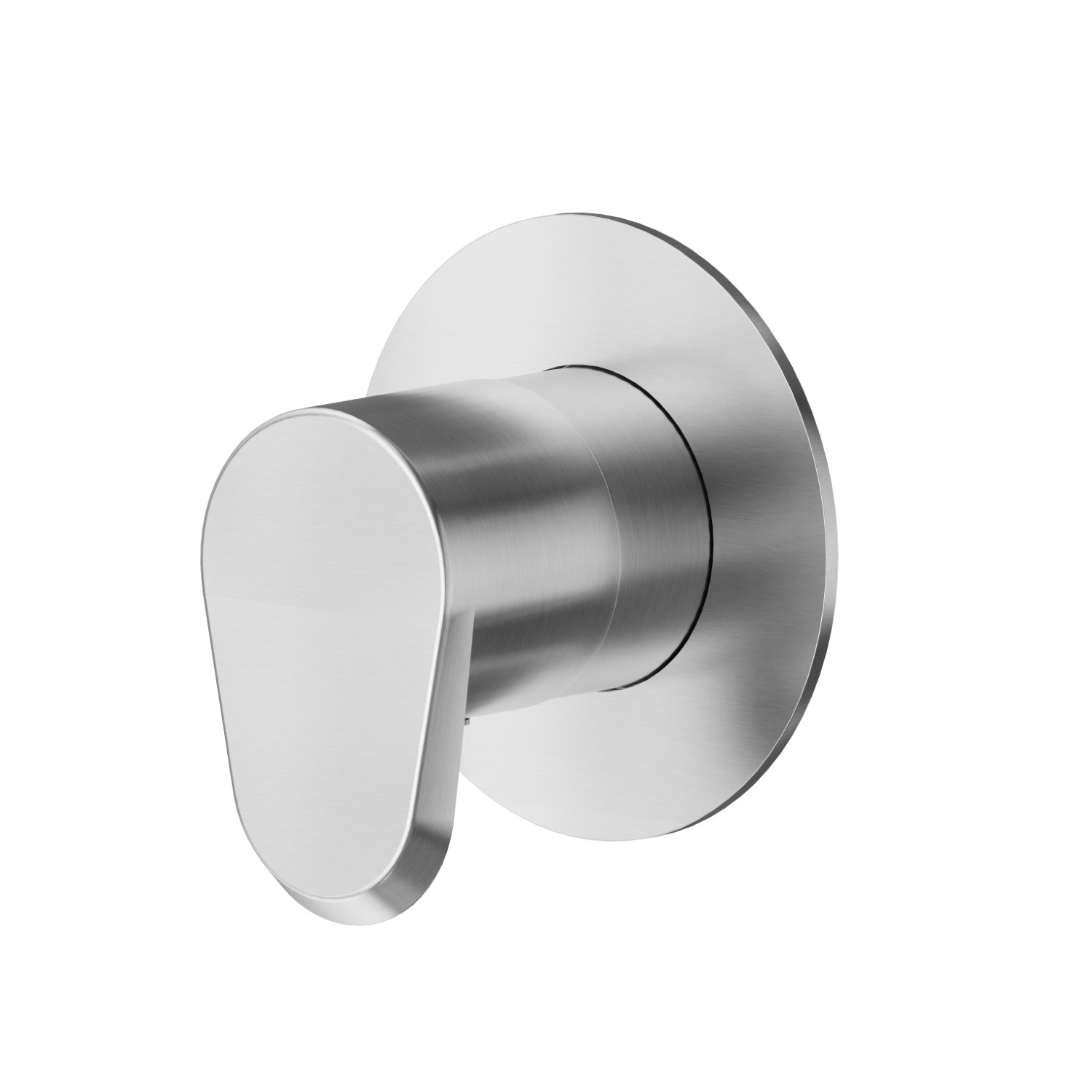 Stop valve. Ø70 - finish PVD Brushed steel