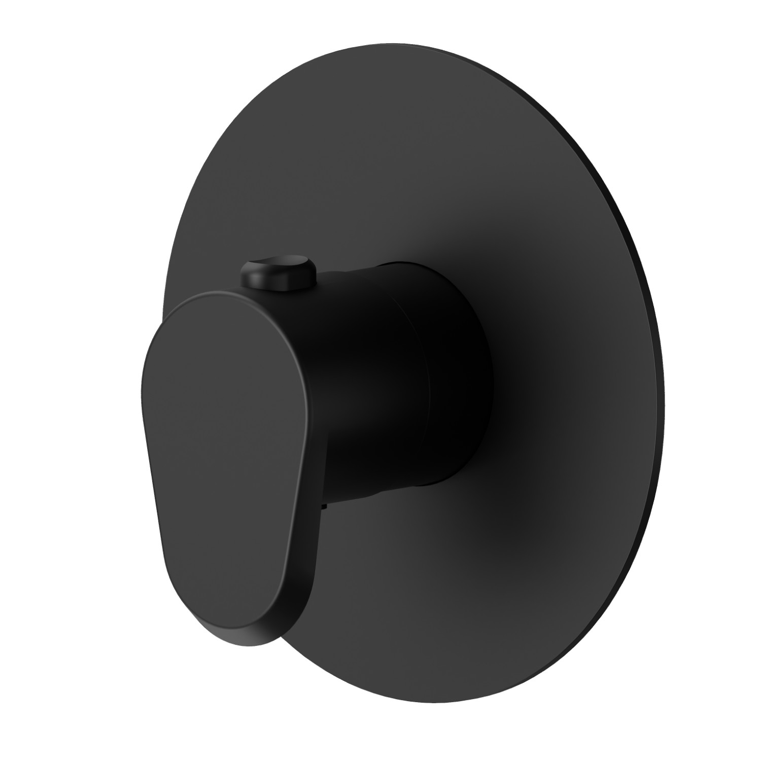 Thermostatic concealed mixer, to combine with a stop valve. External part - finish Matt Black