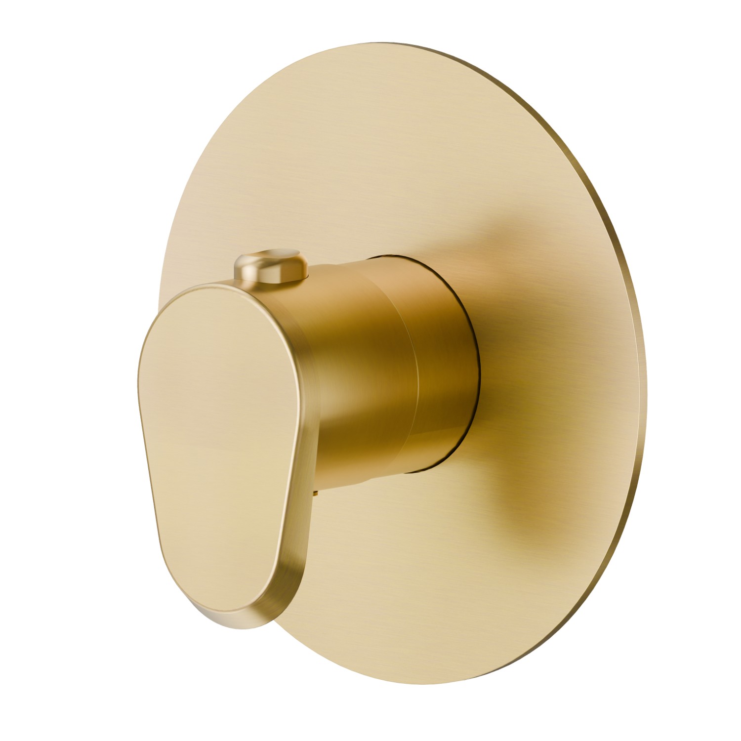 Thermostatic concealed mixer, to combine with a stop valve. External part - finish PVD Brushed Gold