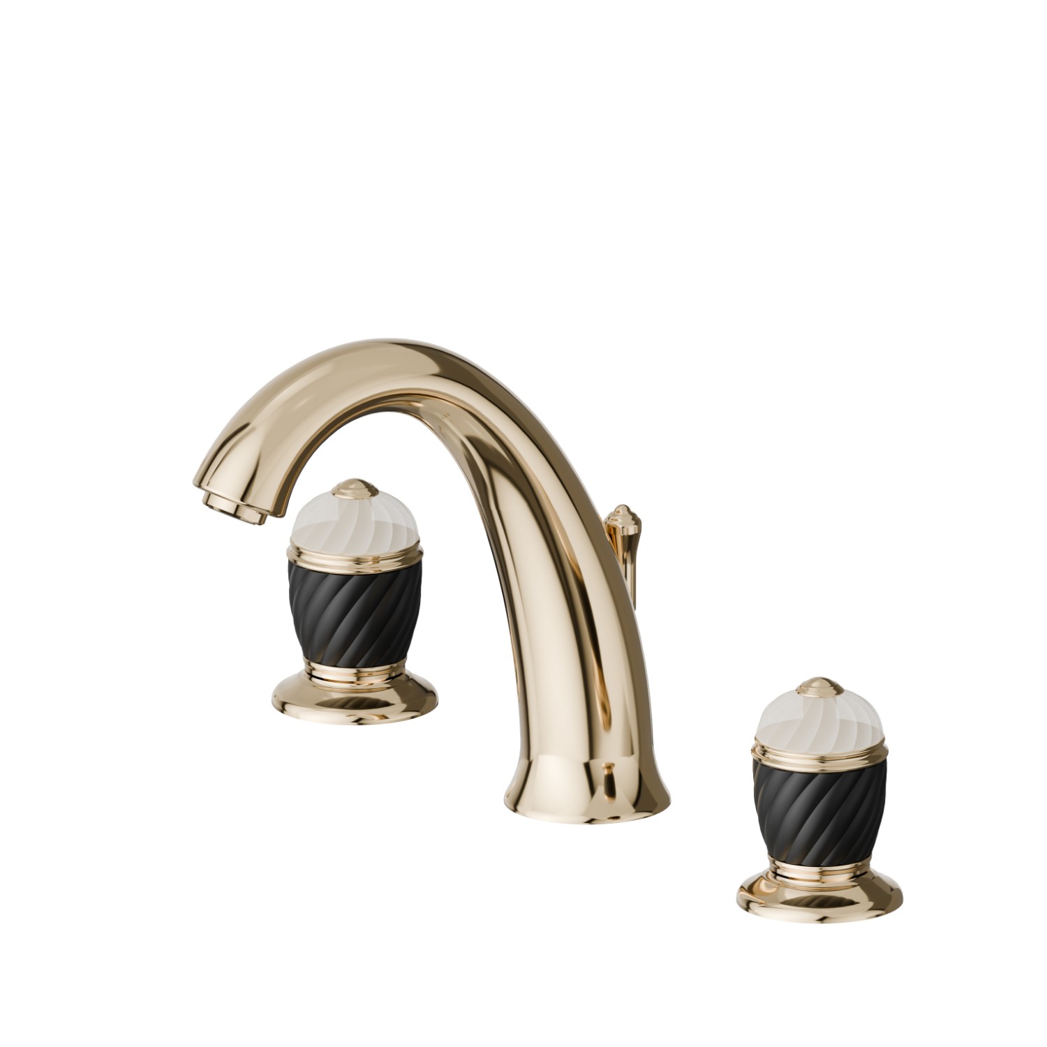 3-hole basin group. 1/2” T piece - finish Gold
