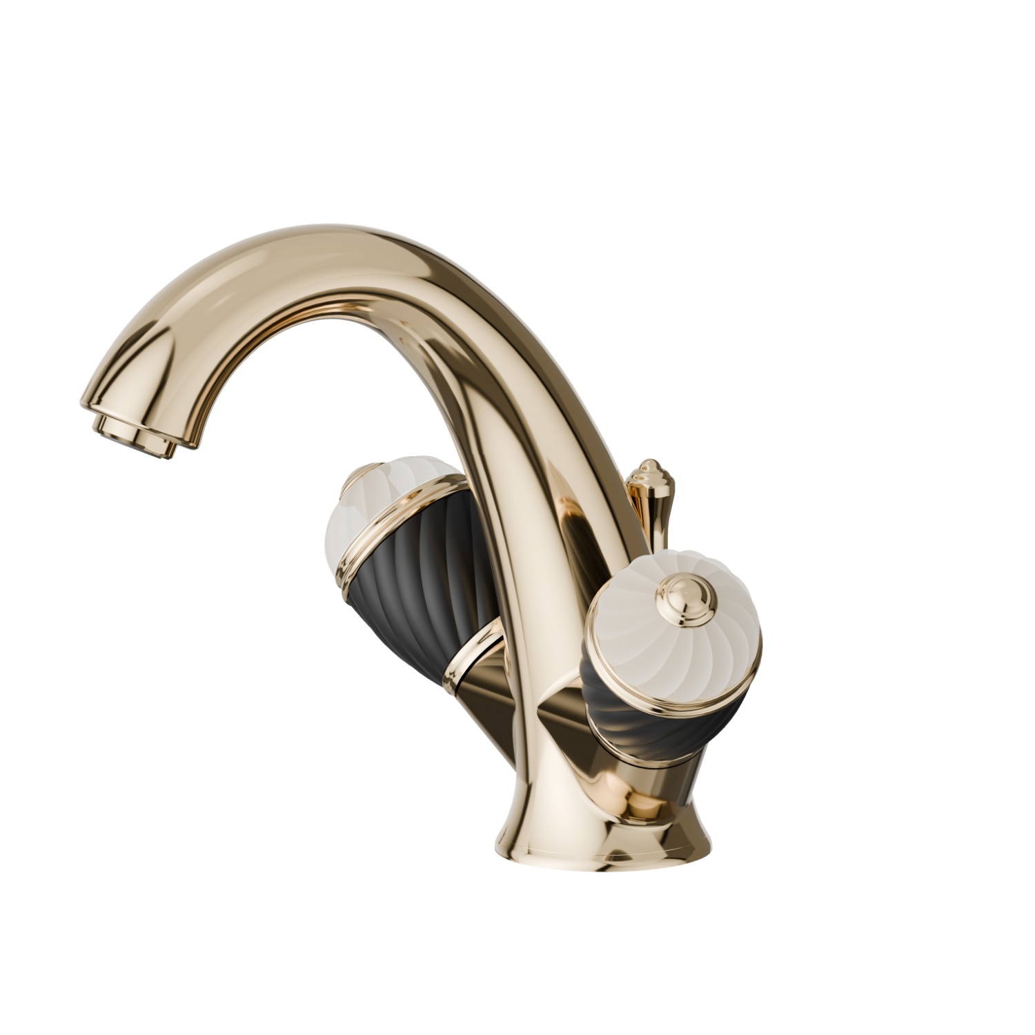 Single hole basin group - finish Gold