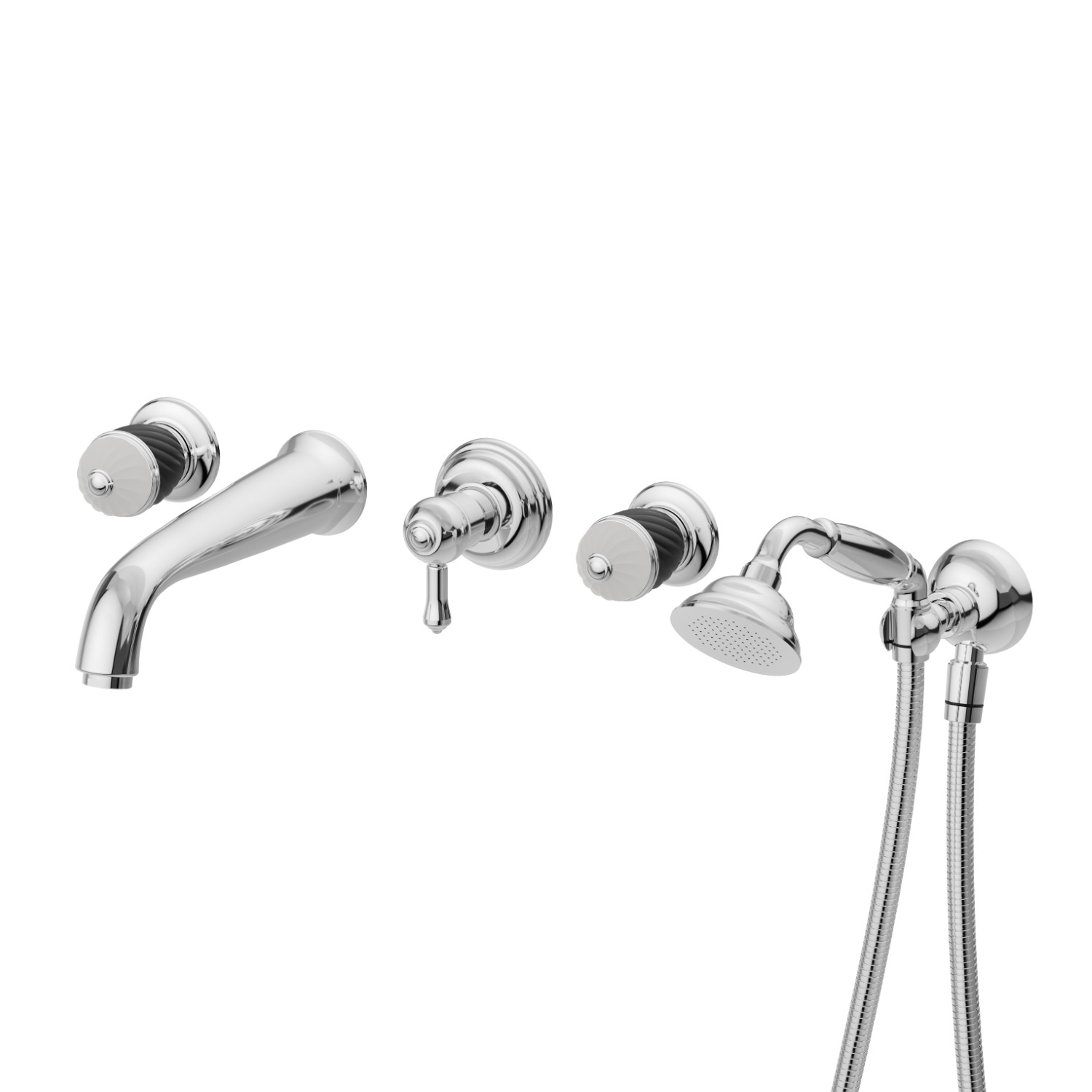 Exposed bath group - finish Chrome