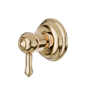 2-way-in and 3-way-out diverter - finish Gold