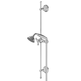 Asta saliscendi completa di doccia in ottone e flessibile L=150 cm. - finitura Cromo