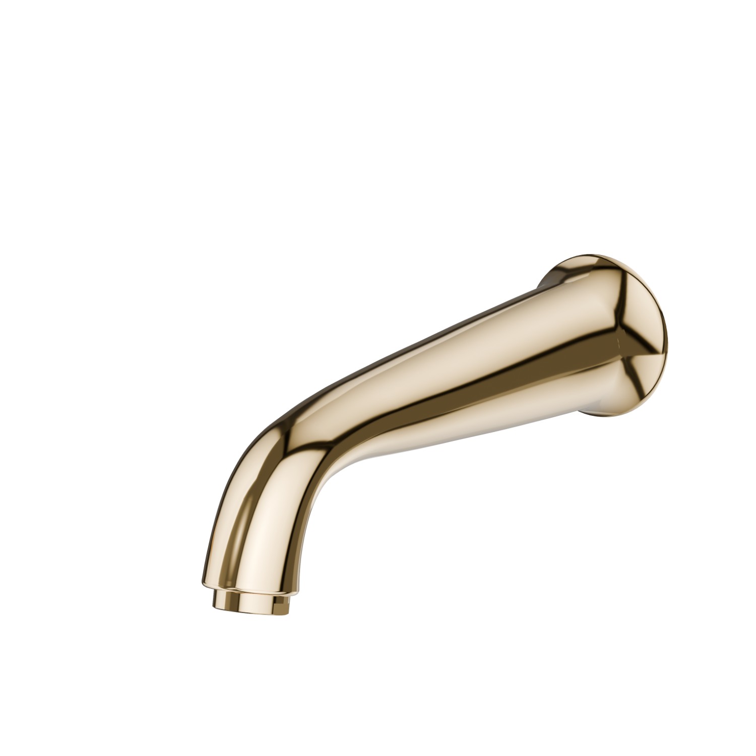 Wall spout for bath group with 3/4” connection - finish Gold