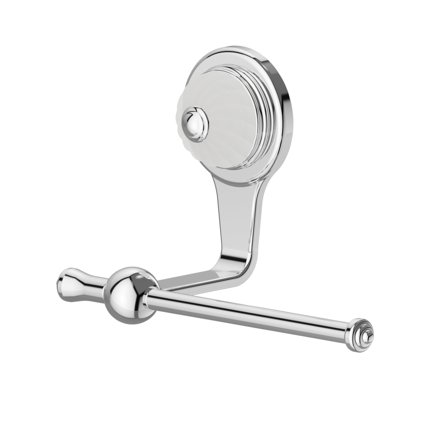 Right-side wall-mounted paper holder - finish Chrome