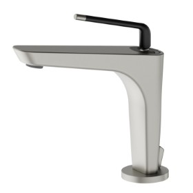 Single lever basin mixer - finish Titanium Satin - Matt black