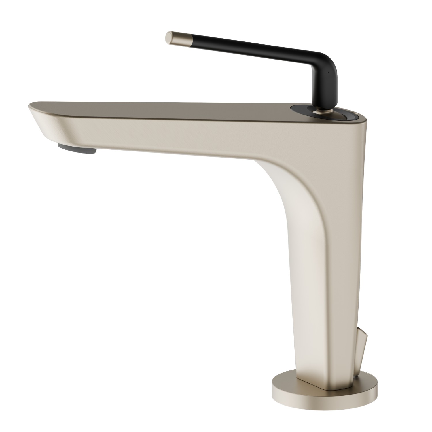 Mitigeur lavabo - finition Gold Satin - Matt black