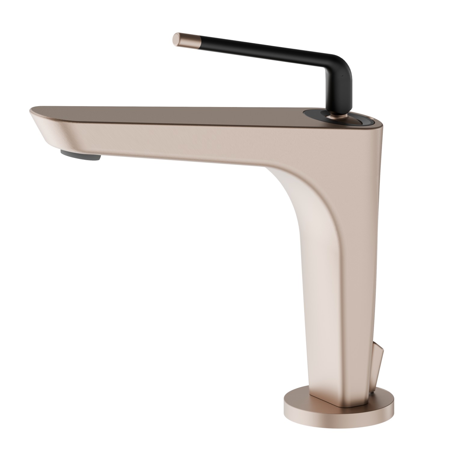 Miscelatore monocomando per lavabo - finitura Copper Satin - Matt black