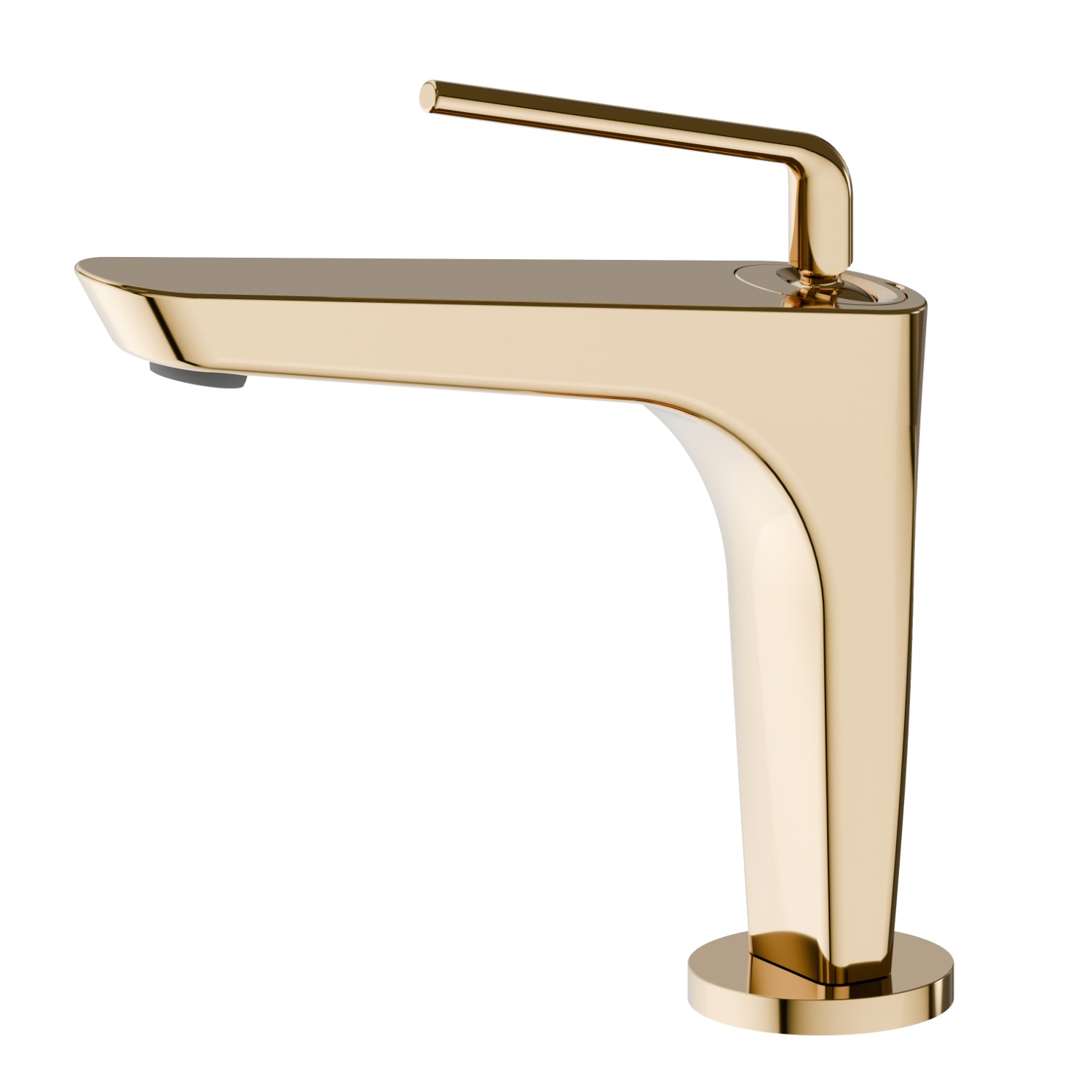 Single lever basin mixer - finish PVD Glossy Gold