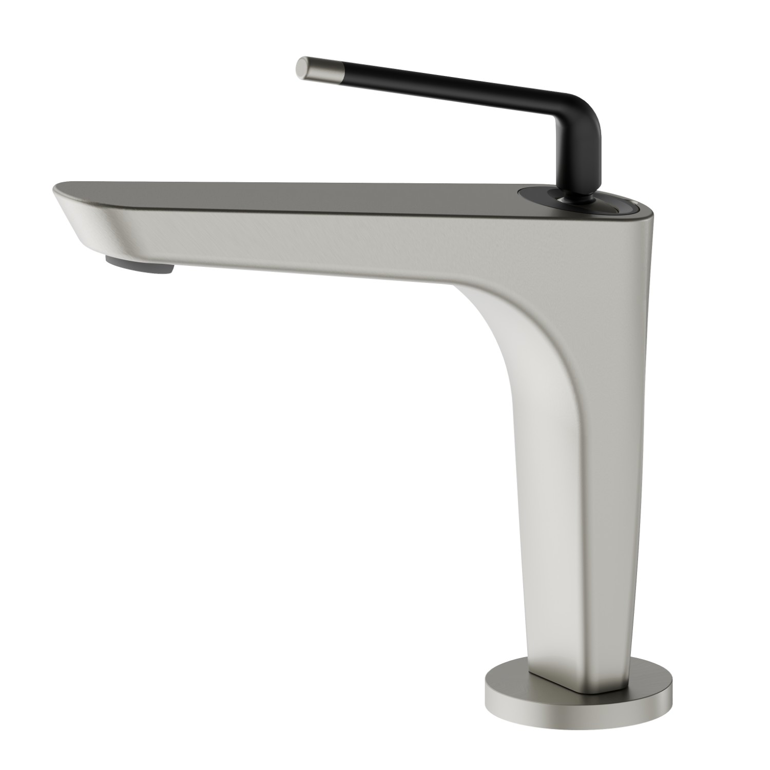 Single lever basin mixer - finish Titanium Satin - Matt black