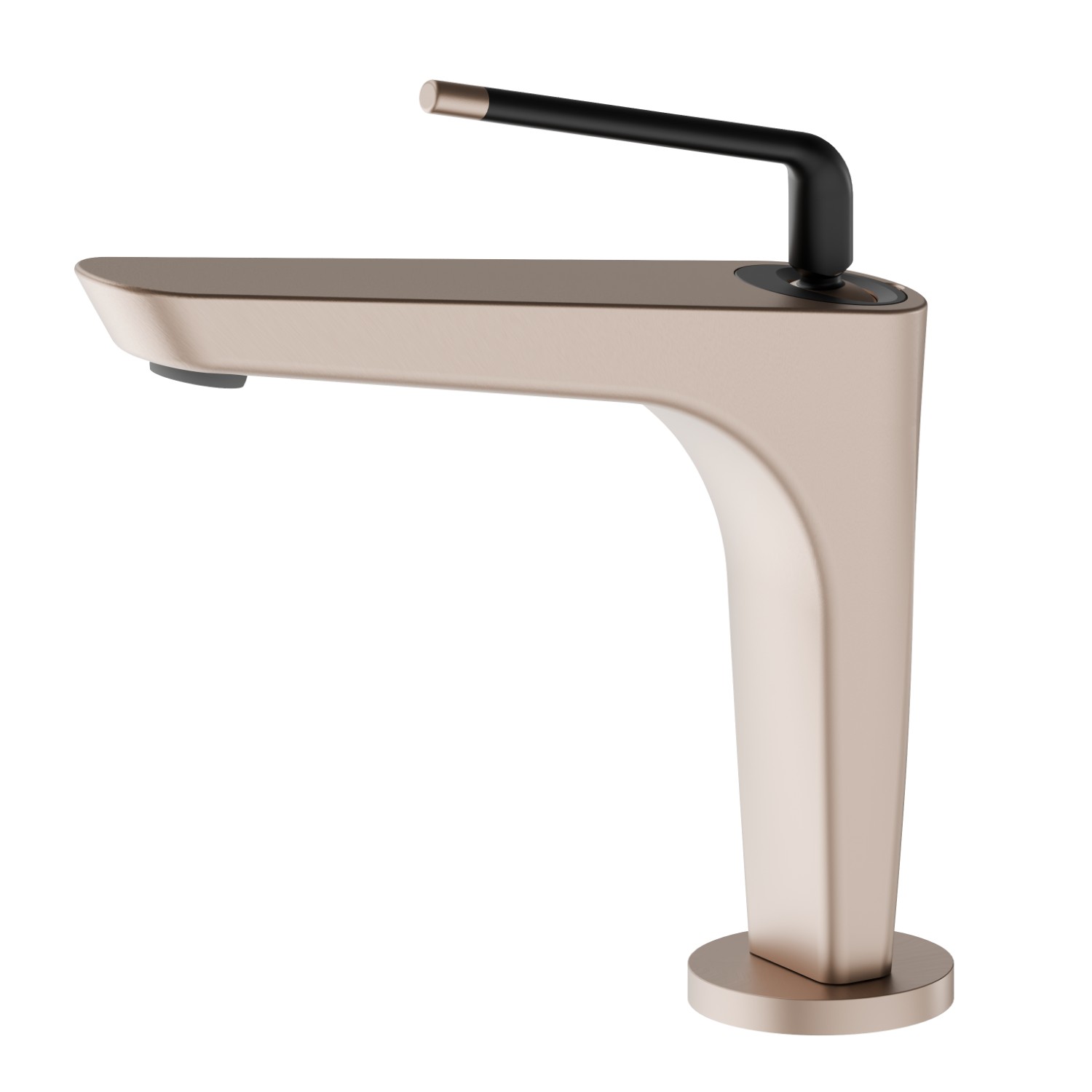Single lever basin mixer - finish Copper Satin - Matt black