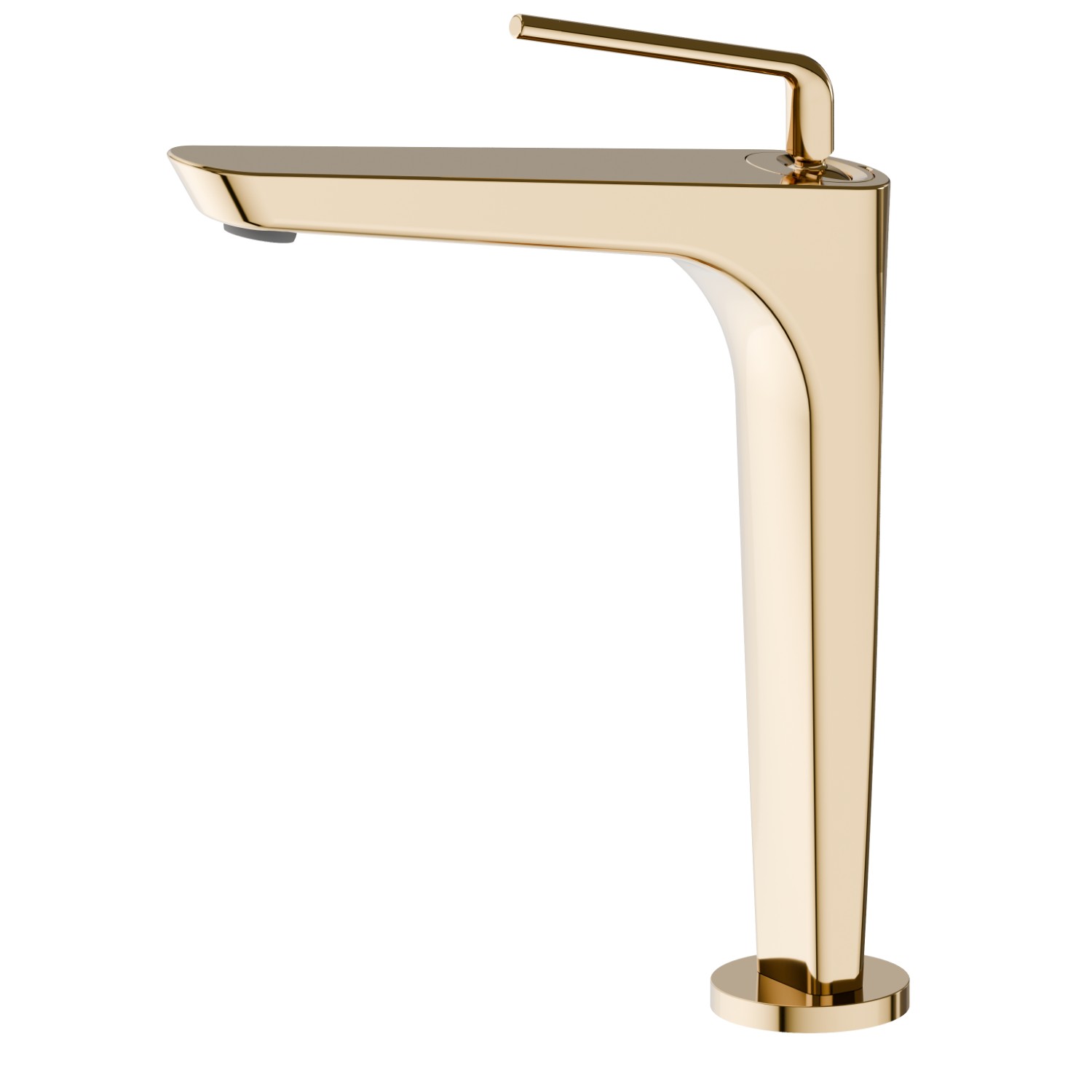 Einhebel-Mischbatterie hohe Ausführung für Aufsatzwaschbecken - oberfläche PVD Glossy Gold