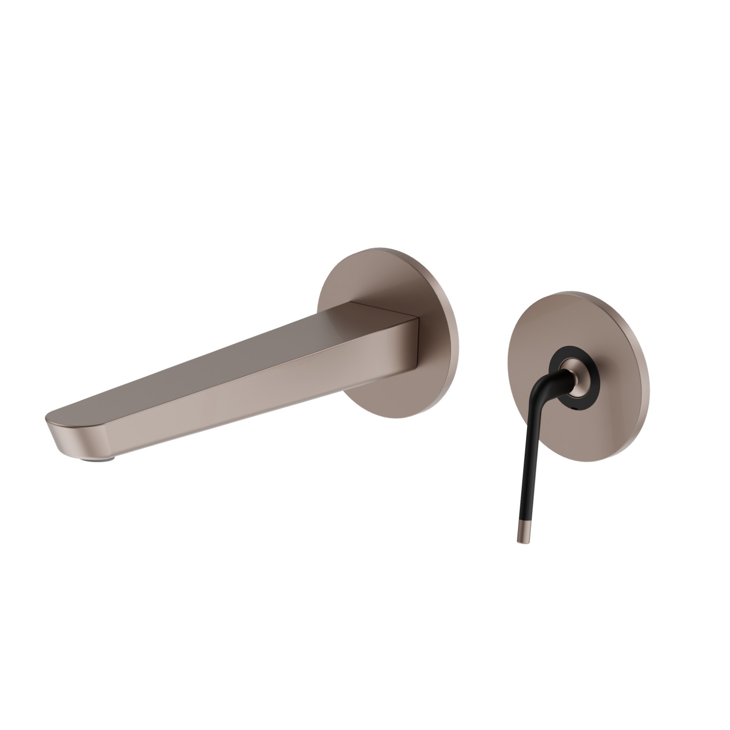 Single lever wall mixer group - finish Copper Glossy