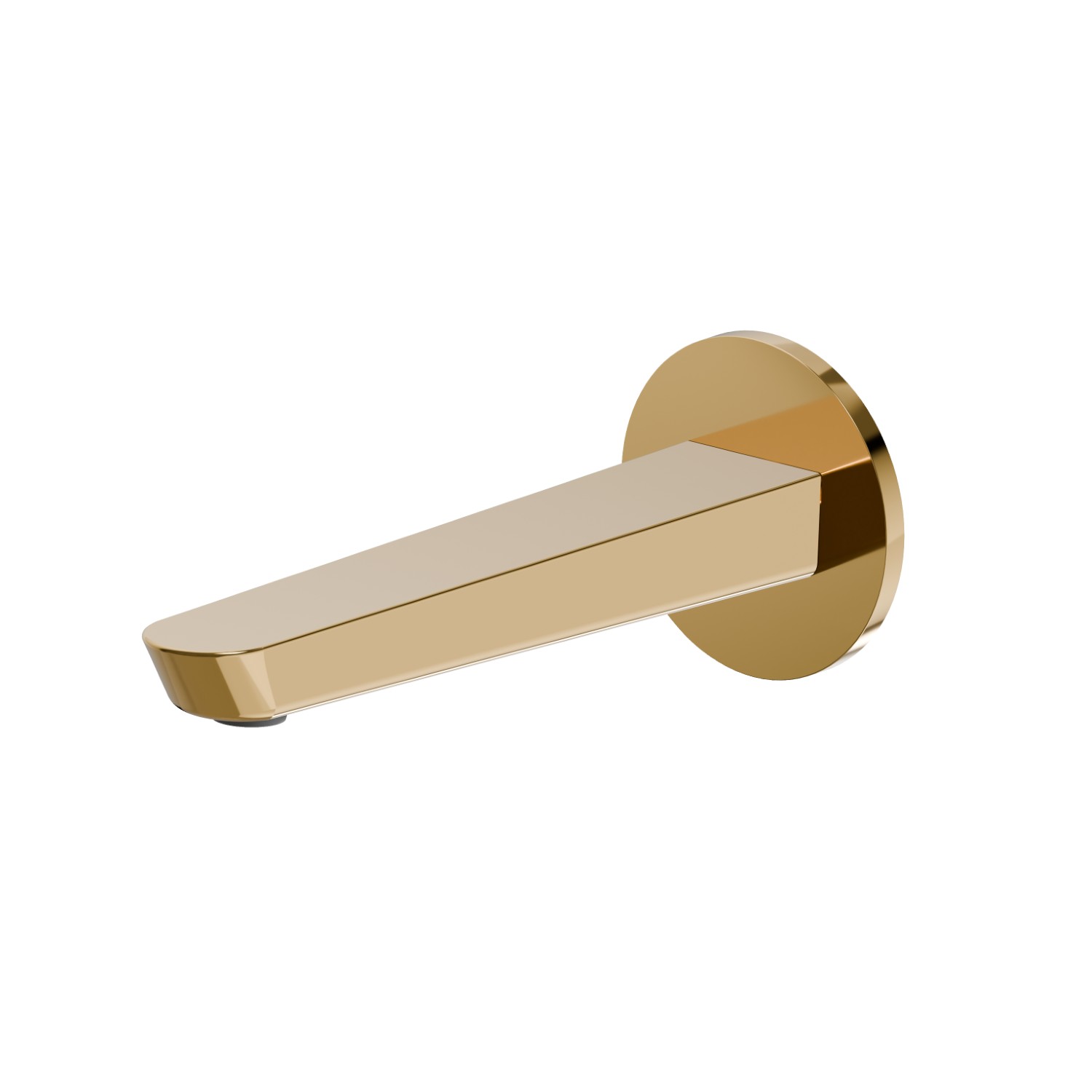 Bec mural pour lavabo avec connexion 1/2“ - finition PVD Glossy Gold