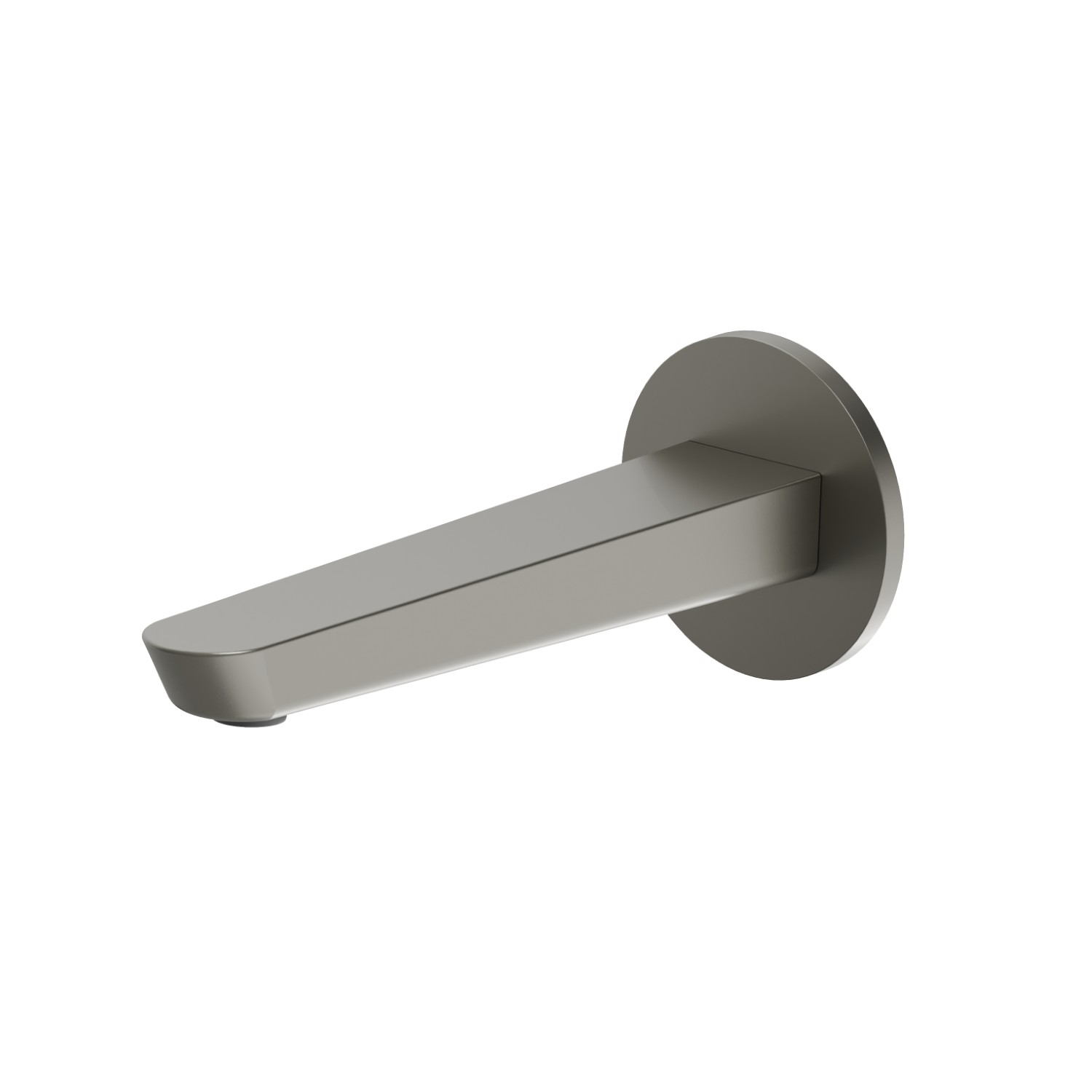 Bocca di erogazione a parete per lavabo con attacco da 1/2” - finitura Titanium Satin