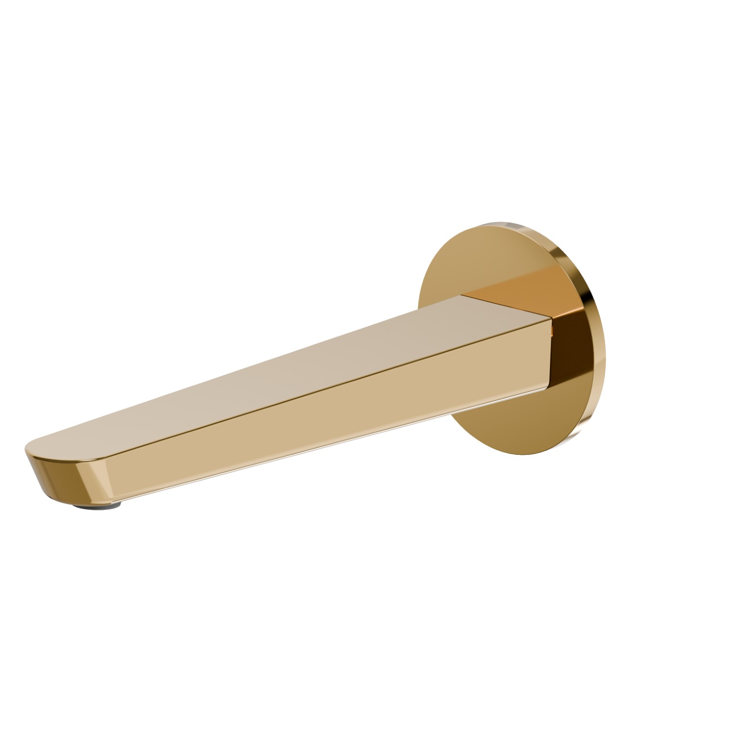 Bocca di erogazione a parete per lavabo con attacco da 1/2” - finitura PVD Glossy Gold