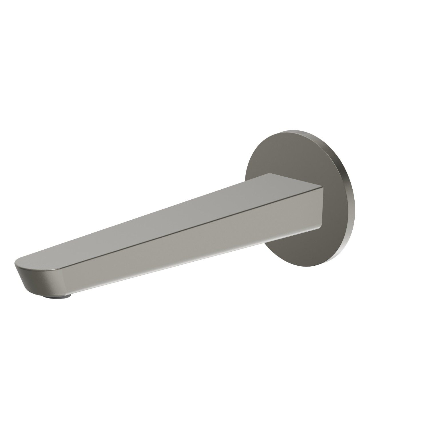 Bocca di erogazione a parete per lavabo con attacco da 1/2” - finitura Titanium Satin