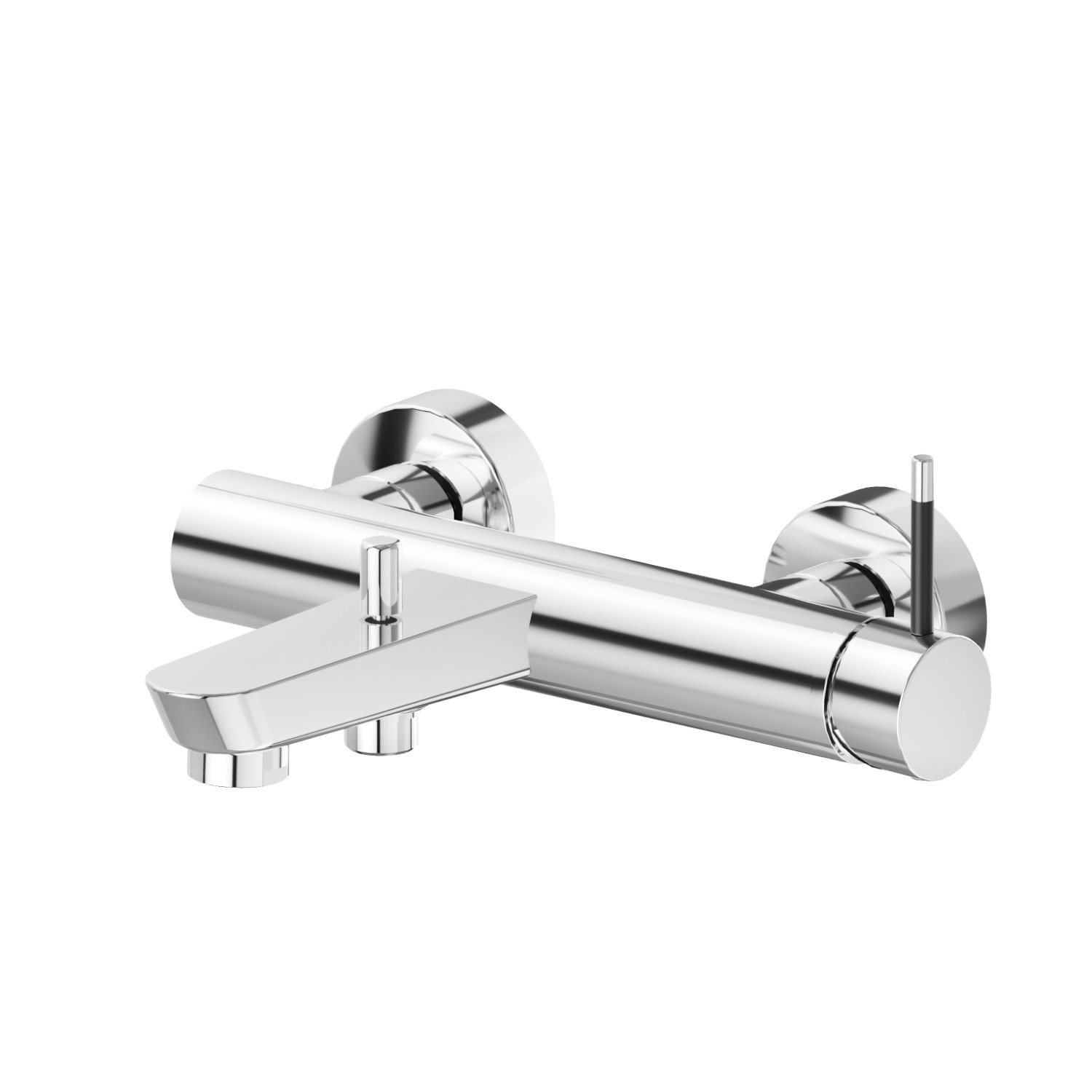 Single lever exposed bath mixer automatic diverter bath/shower set - finish Chrome - Matt Black