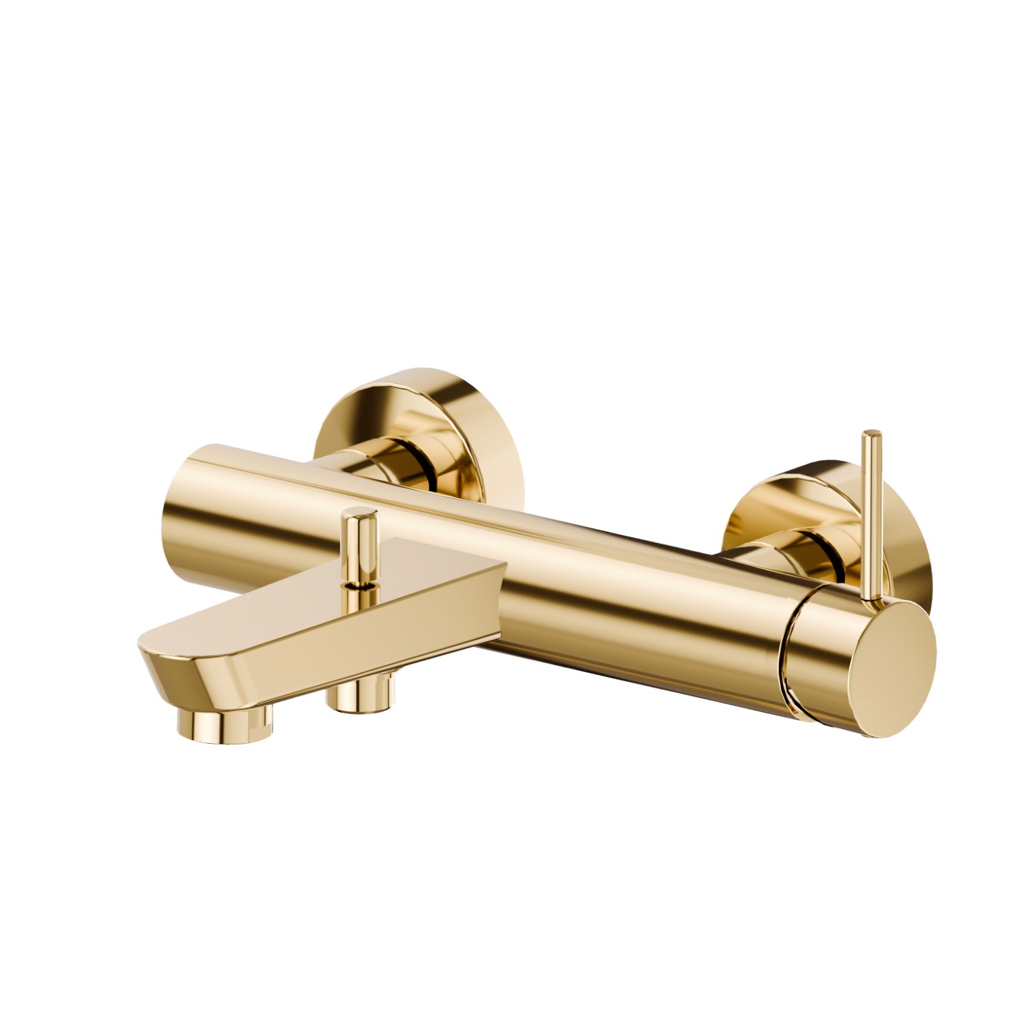 Single lever exposed bath mixer automatic diverter bath/shower set - finish PVD Glossy Gold