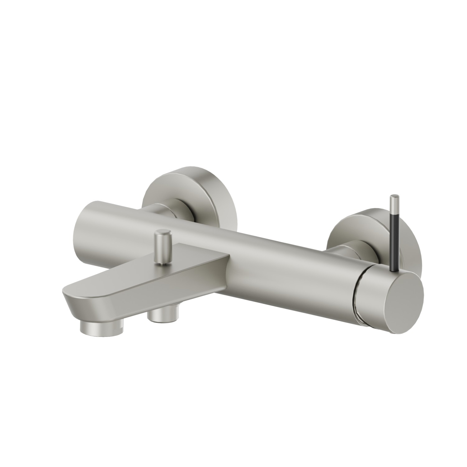 Miscelatore monocomando vasca esterno con deviatore automatico vasca/doccetta - finitura Titanium Satin - Matt black