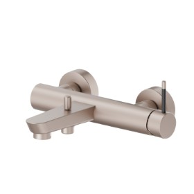 Single lever exposed bath mixer automatic diverter bath/shower set - finish Copper Glossy