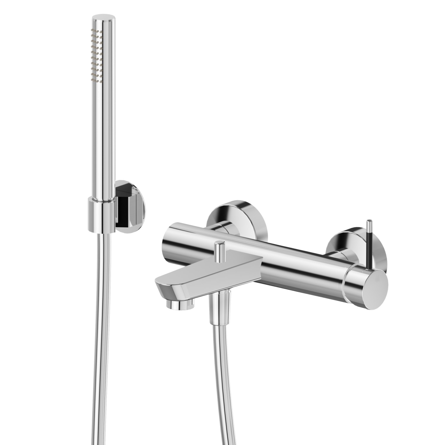 Complete bath group - finish Chrome - Matt Black