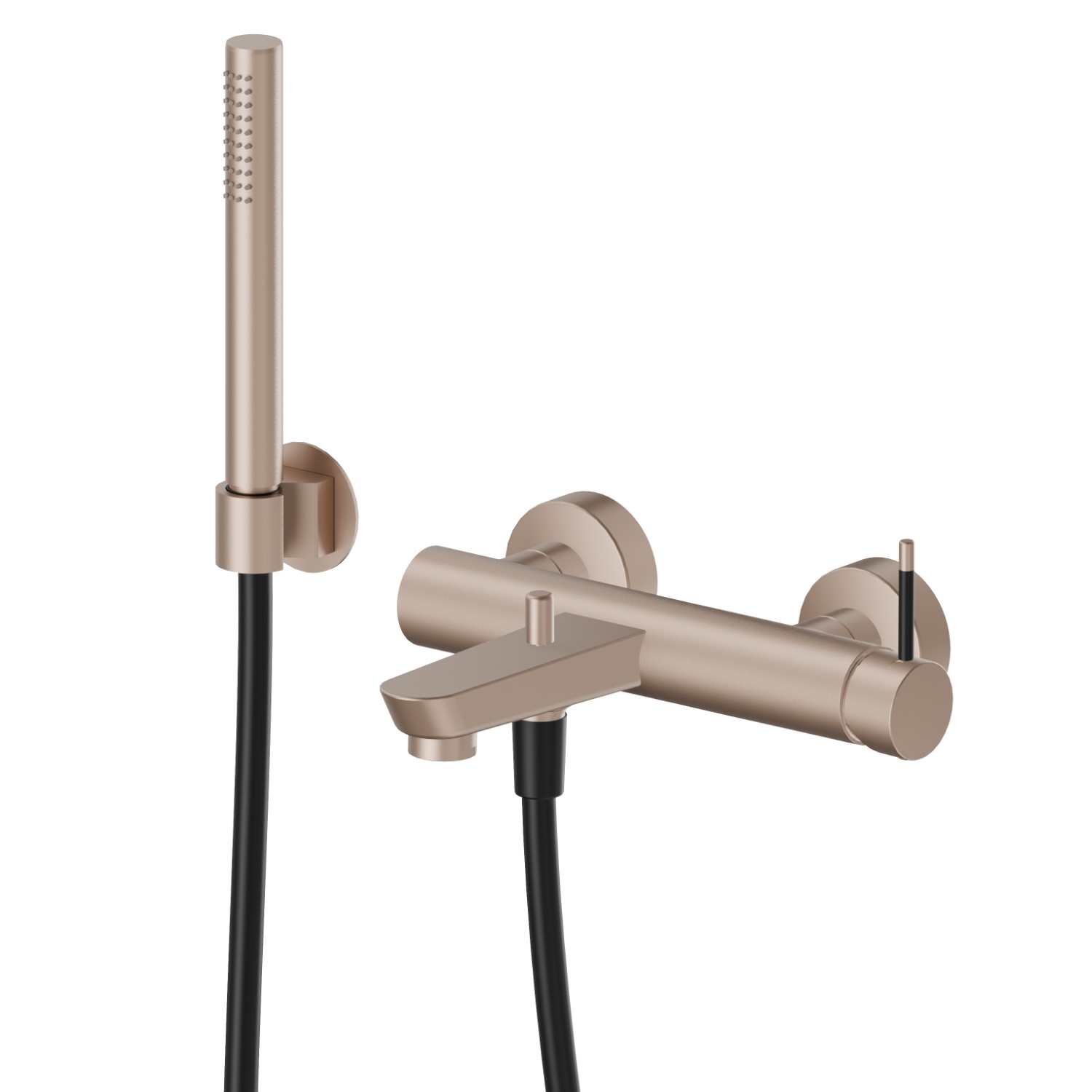 Complete bath group - finish Copper Satin - Matt black