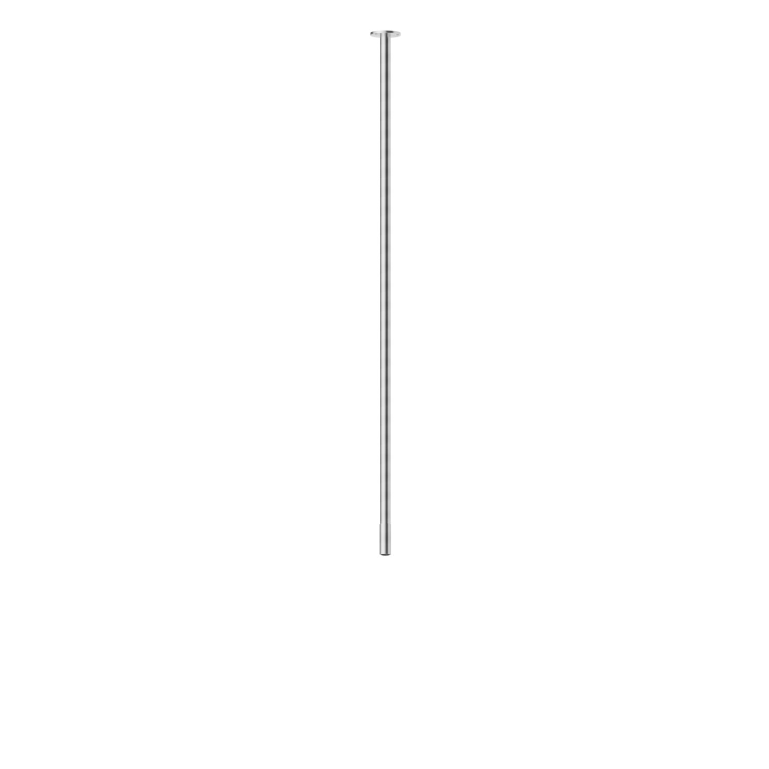 Bocca di erogazione a soffitto per lavabo con attacco da 1/2" - finitura PVD Acciaio Spazzolato