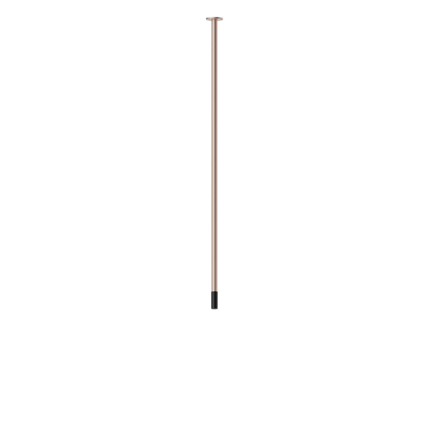 Ceiling spout for basin group with 1/2” connection - finish Copper Satin - Matt black