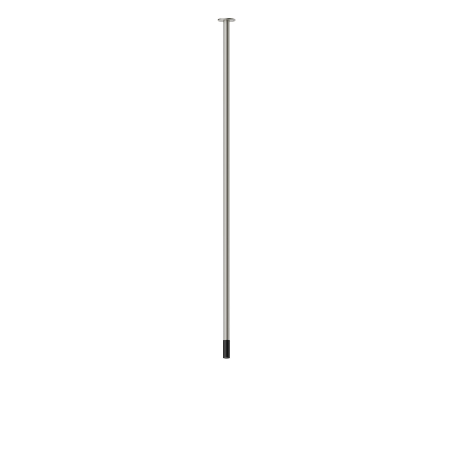 Deckenauslauf für Waschbecken mit 1/2“ Anschluss - oberfläche Titanium Satin - Schwarz matt