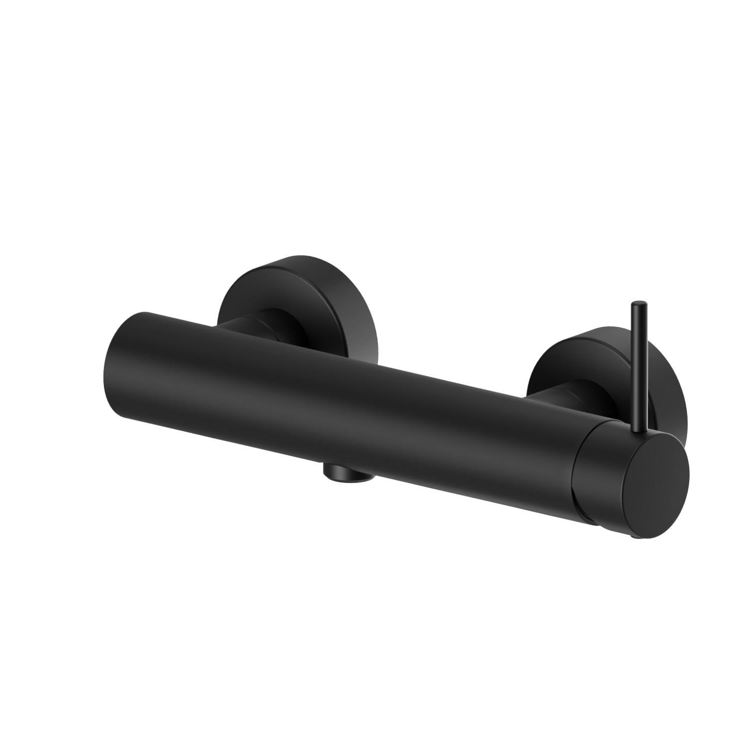 Single lever exposed shower mixer - finish Matt Black