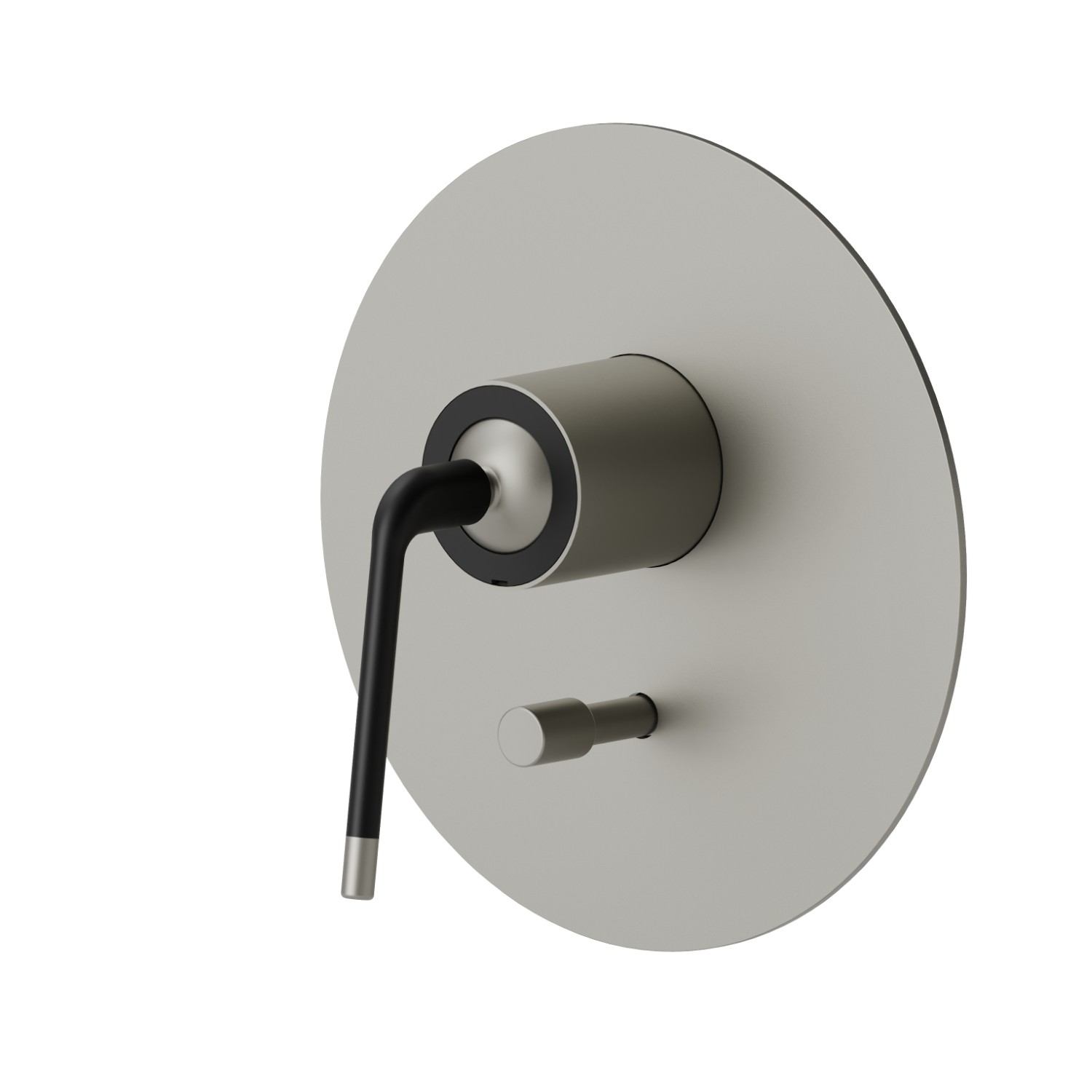 Miscelatore monocomando ad incasso con deviatore automatico a 2 uscite - finitura Titanium Satin - Matt black