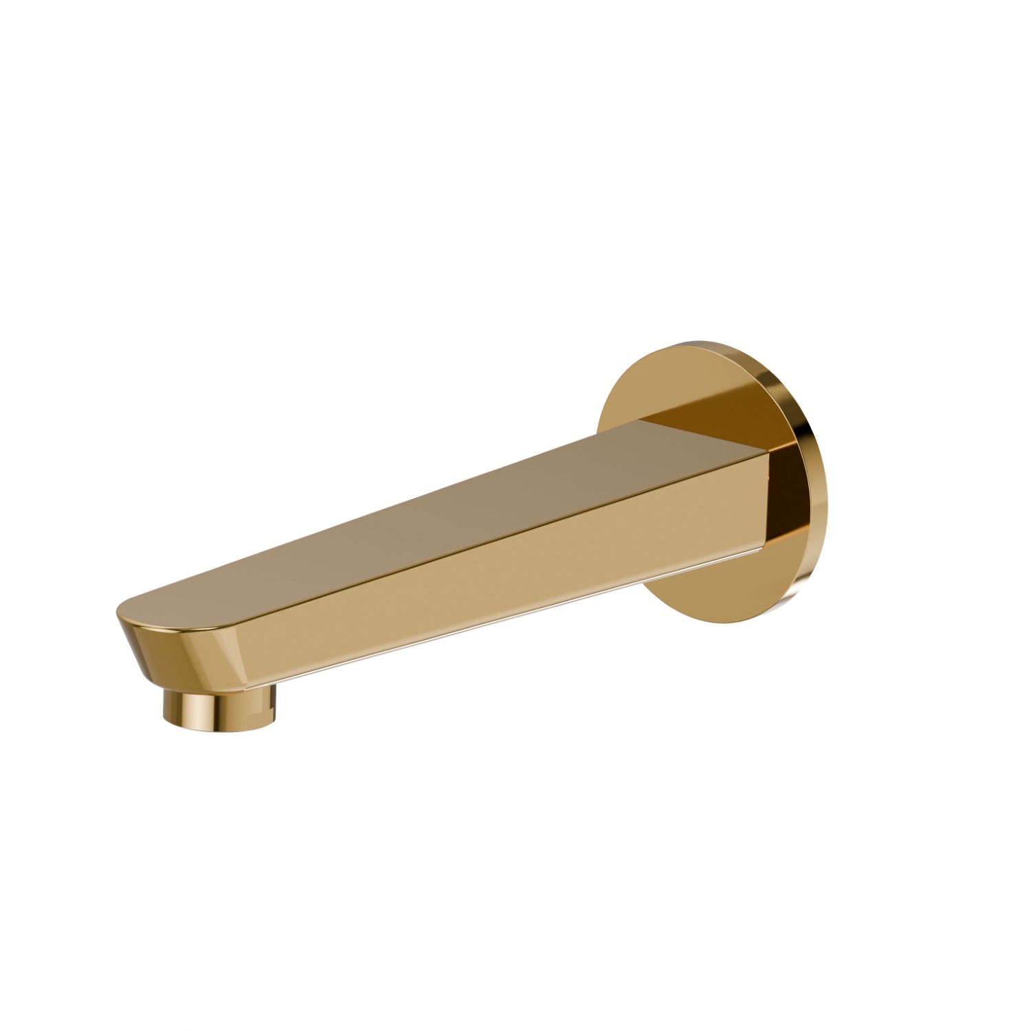 Wall spout for bath group with 1/2” connection - finish PVD Glossy Gold